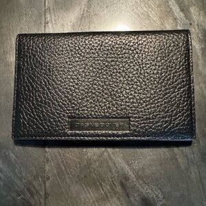 Dagne Dover Black Leather Card Holder